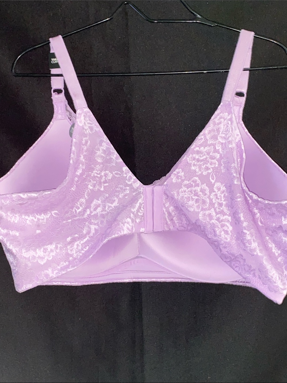 NWT torrid 46DDD LILAC Lace PUSHUP Wire Free Full-Coverage BRA Adj Straps - Picture 7 of 9